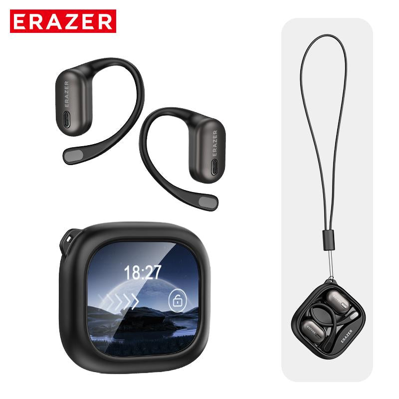 ERAZER XF38 OWS Wireless Bluetooth Earbuds with Hi-Fi Sound Quality for Gaming, Travel, and Sports - Remote Control and Built-In Microphone