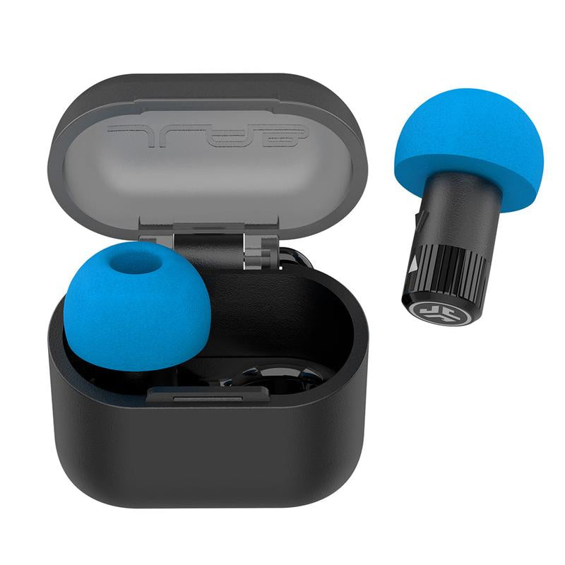 JLab JBuds Reusable Earplugs for Hearing Protection with Compact Case – Essential for Concerts, Festivals, Sporting Events, and Noisy Environments