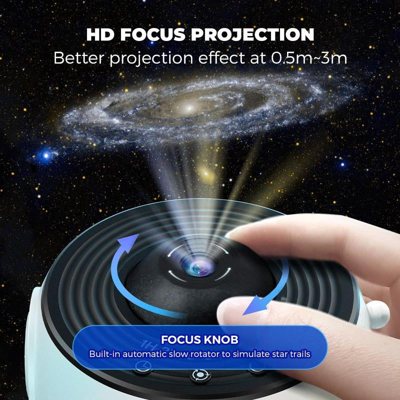 Star Projection LED Light with Globe Design - Portable Planetarium Galaxy Projector for Bedroom and Home Décor, Ideal Summer Gift for Barracks Room Transformation
