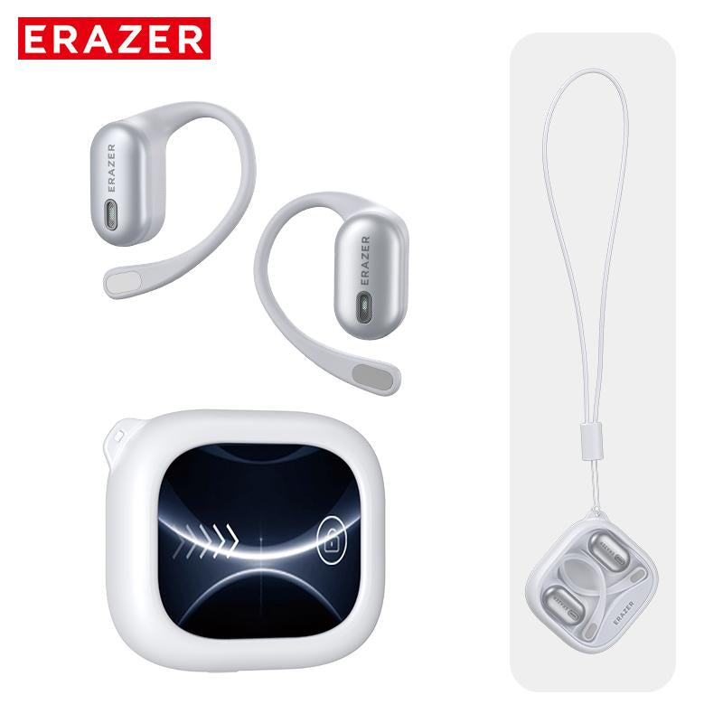 ERAZER XF38 OWS Wireless Bluetooth Earbuds with Hi-Fi Sound Quality for Gaming, Travel, and Sports - Remote Control and Built-In Microphone